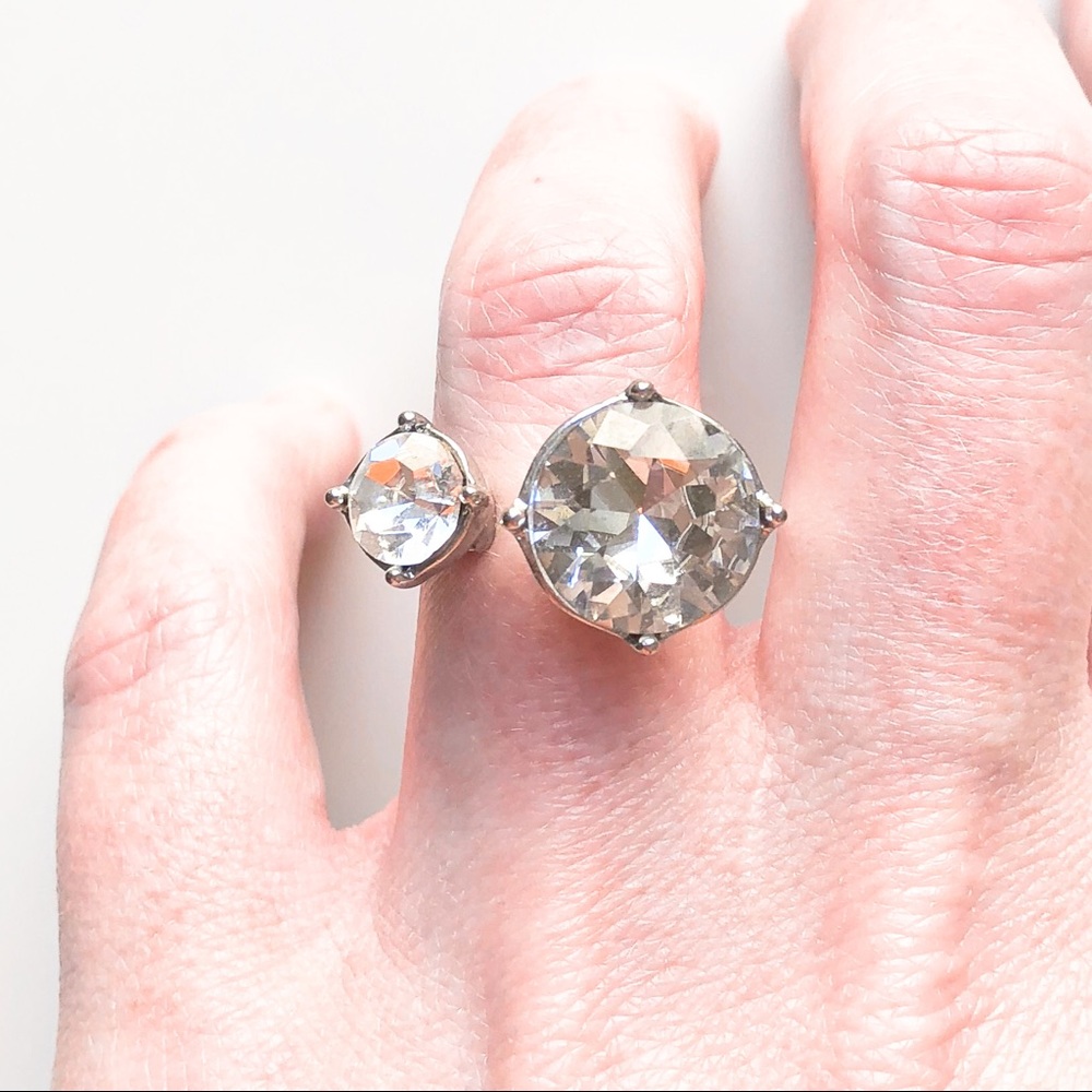 CUFF RHINESTONE RING